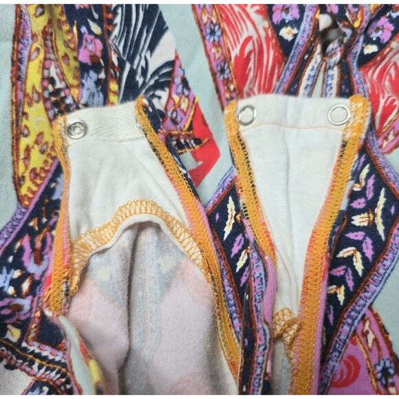 Free People Pick A Place Bodysuit Lace Up V-Neck Detail Long Sleeve Size Large - Picture 12 of 12